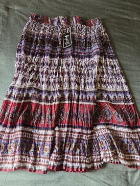 Argee Plus Crinkle Style Boho Skirt- Size 2X